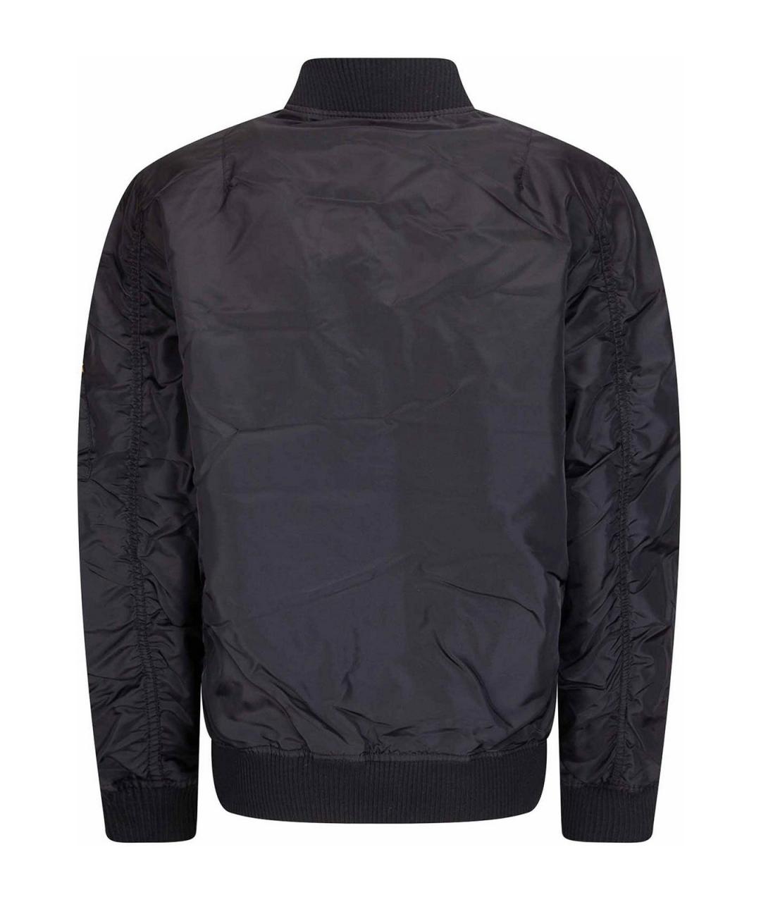 ALPHA INDUSTRIES Черная полиамидовая куртка, фото 2