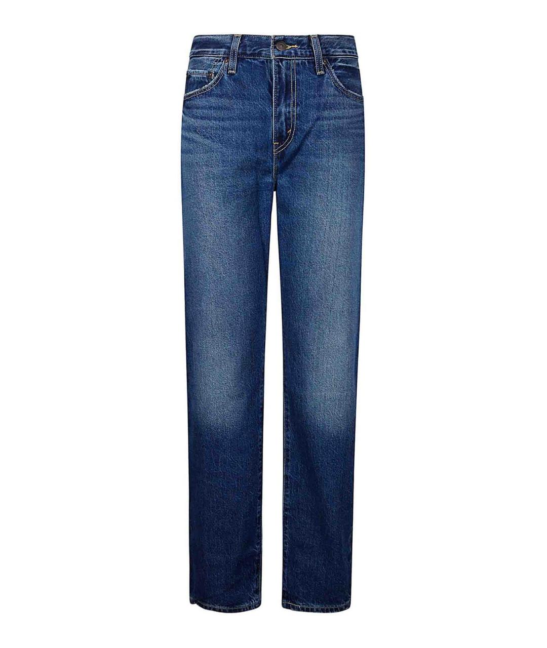 LEVI'S Синие хлопковые прямые джинсы, фото 1