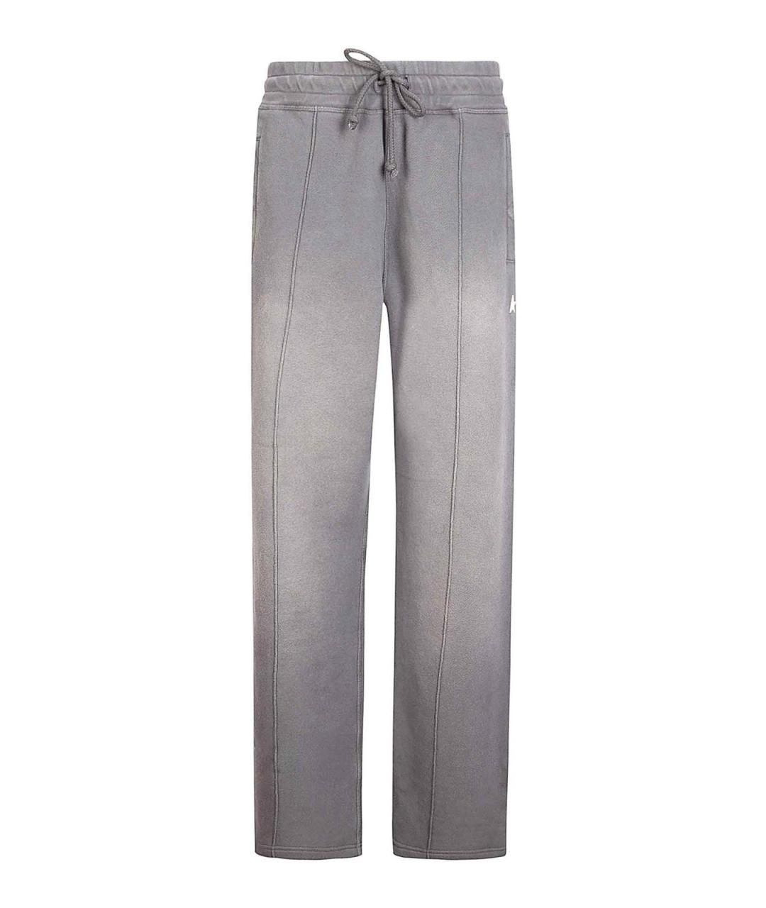 GOLDEN GOOSE DELUXE BRAND Серые хлопковые спортивные брюки и шорты, фото 1