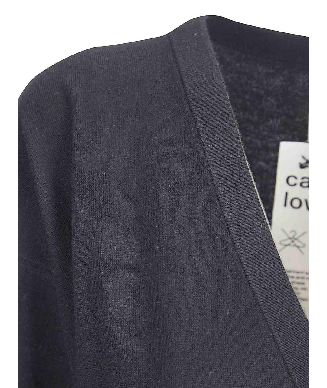 EXTREME CASHMERE Черная кашемировая футболка, фото 3
