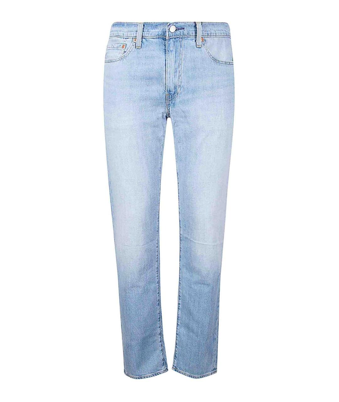 LEVI'S Синие хлопковые прямые джинсы, фото 1