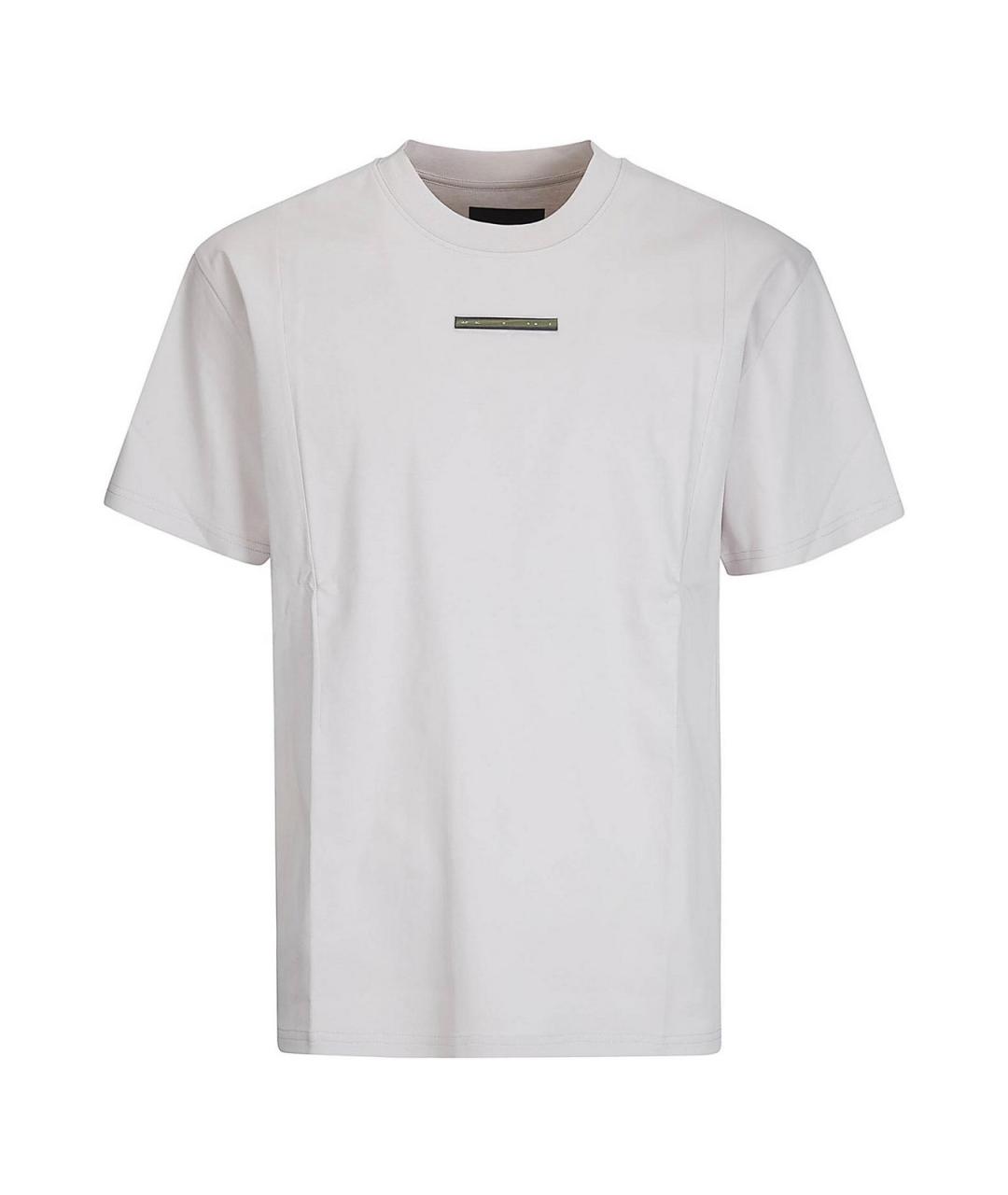 HELIOT EMIL Серая хлопковая футболка, фото 1