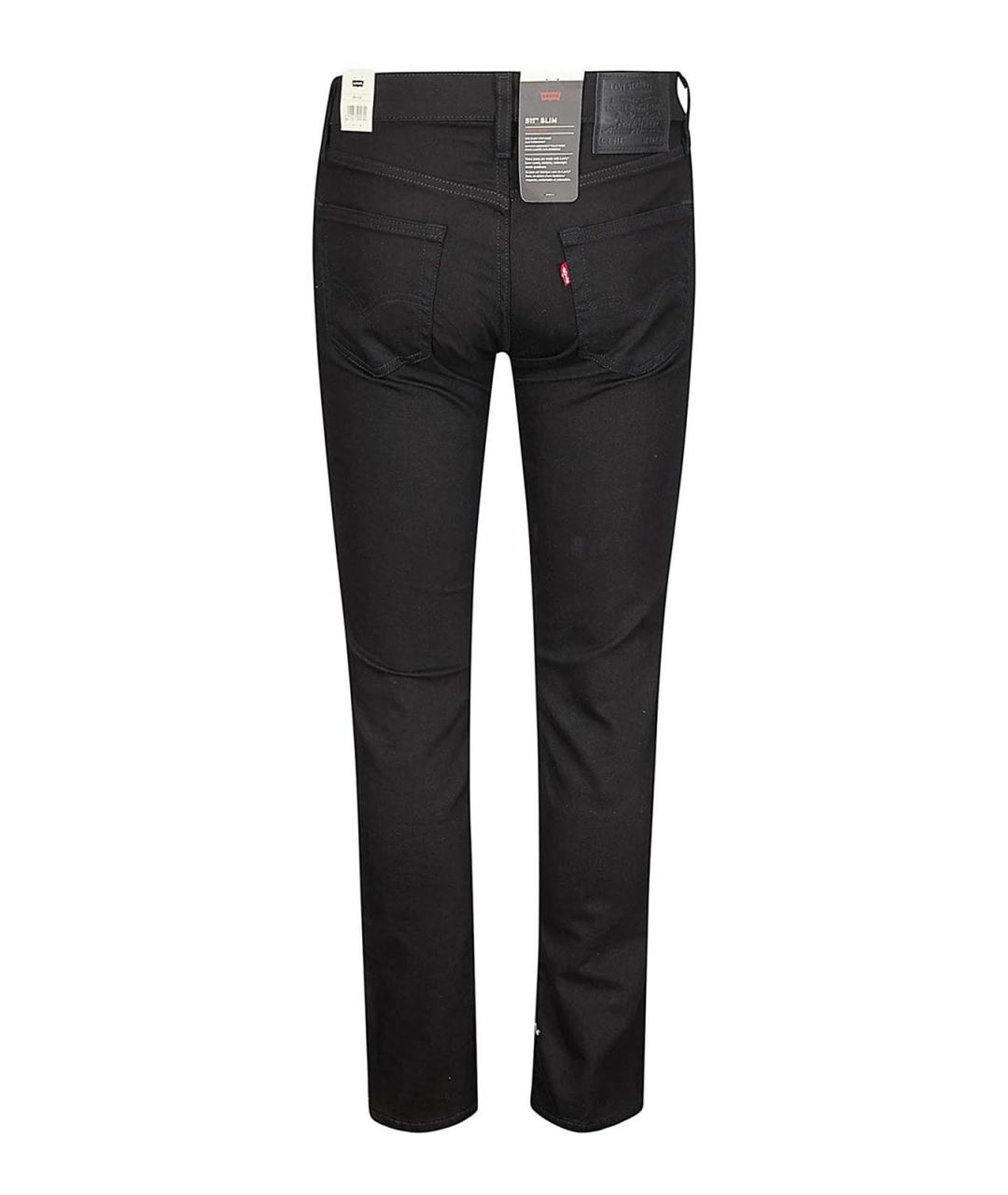 LEVI'S Синие хлопковые прямые джинсы, фото 2