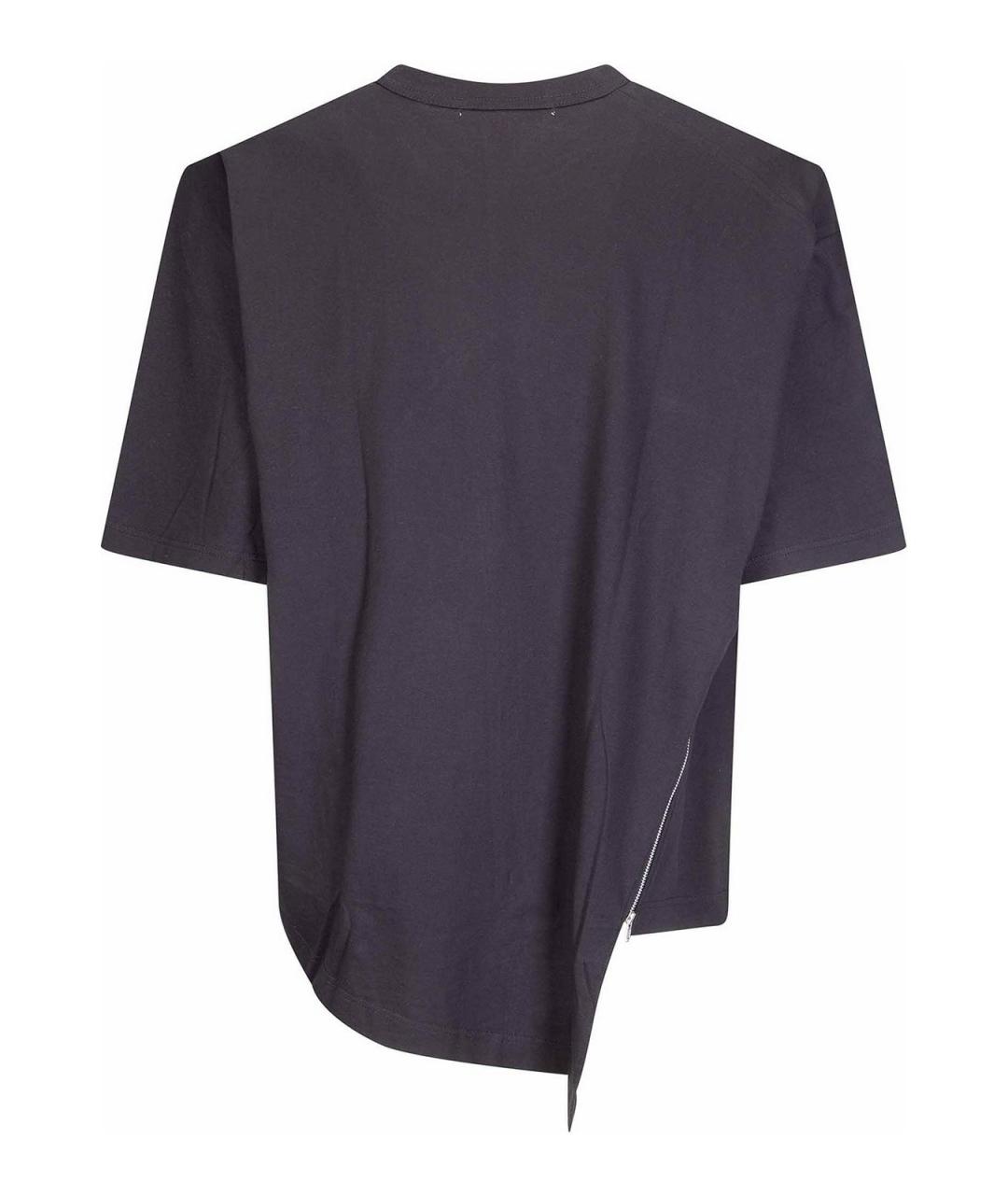COMME DES GARÇONS SHIRT Черная хлопковая футболка, фото 2