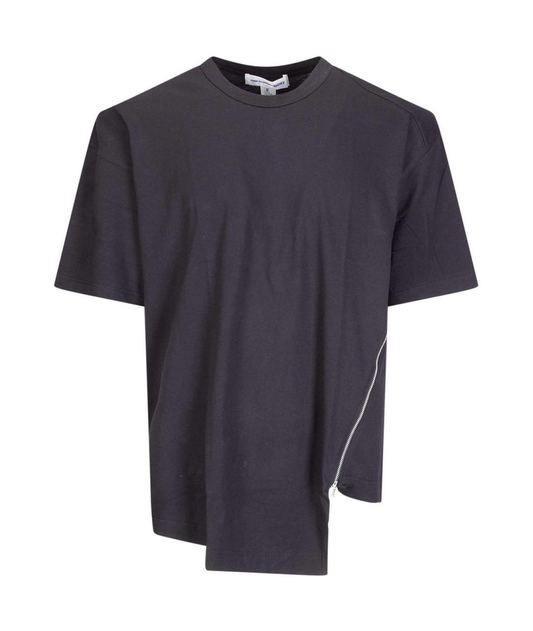 COMME DES GARÇONS SHIRT Черная хлопковая футболка, фото 1