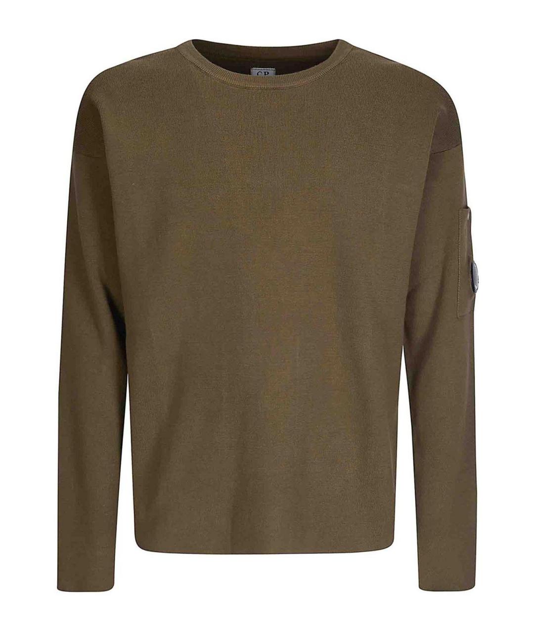CP COMPANY Хаки хлопковый джемпер / свитер, фото 1