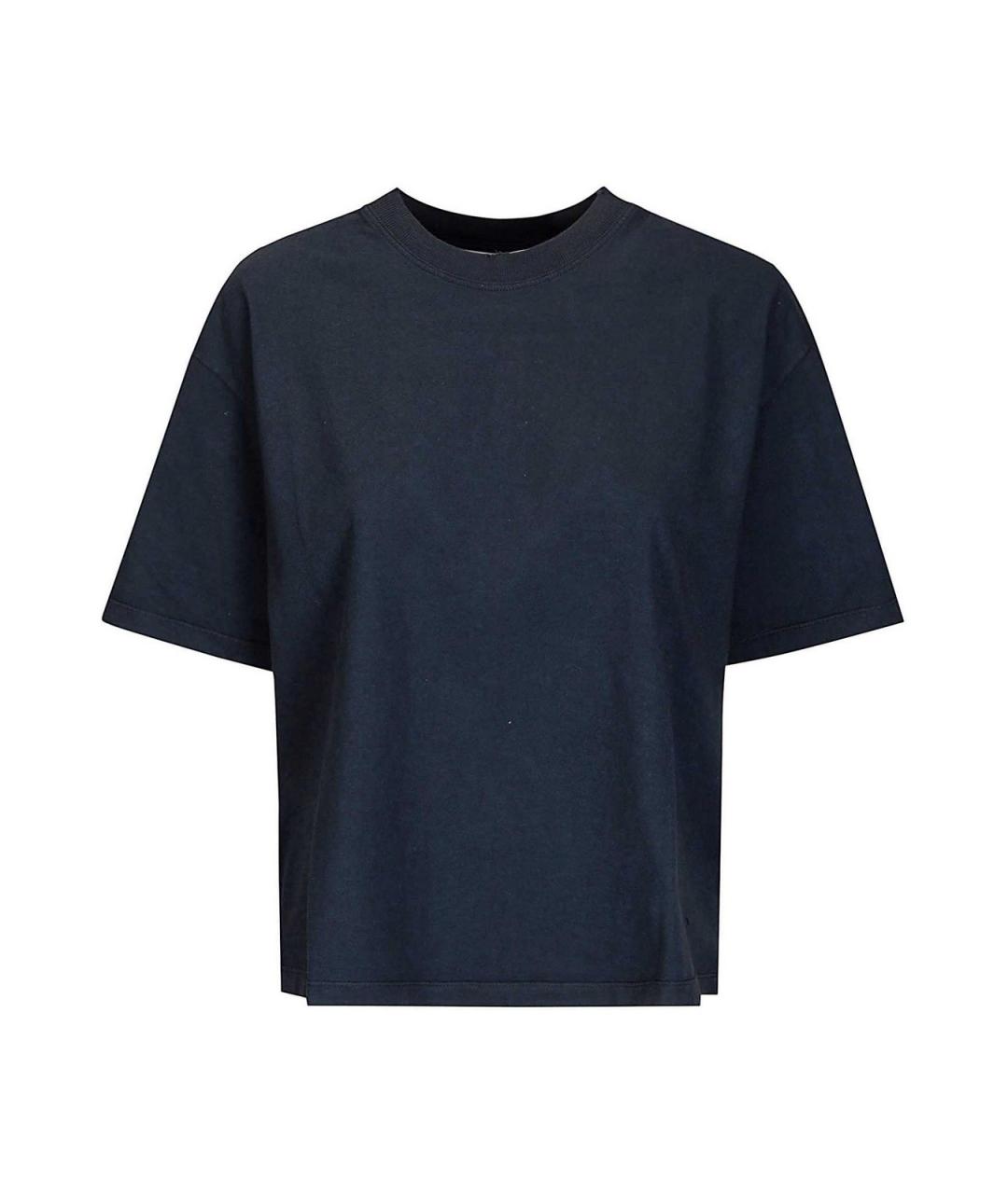 GOLDEN GOOSE DELUXE BRAND Черная хлопковая футболка, фото 1