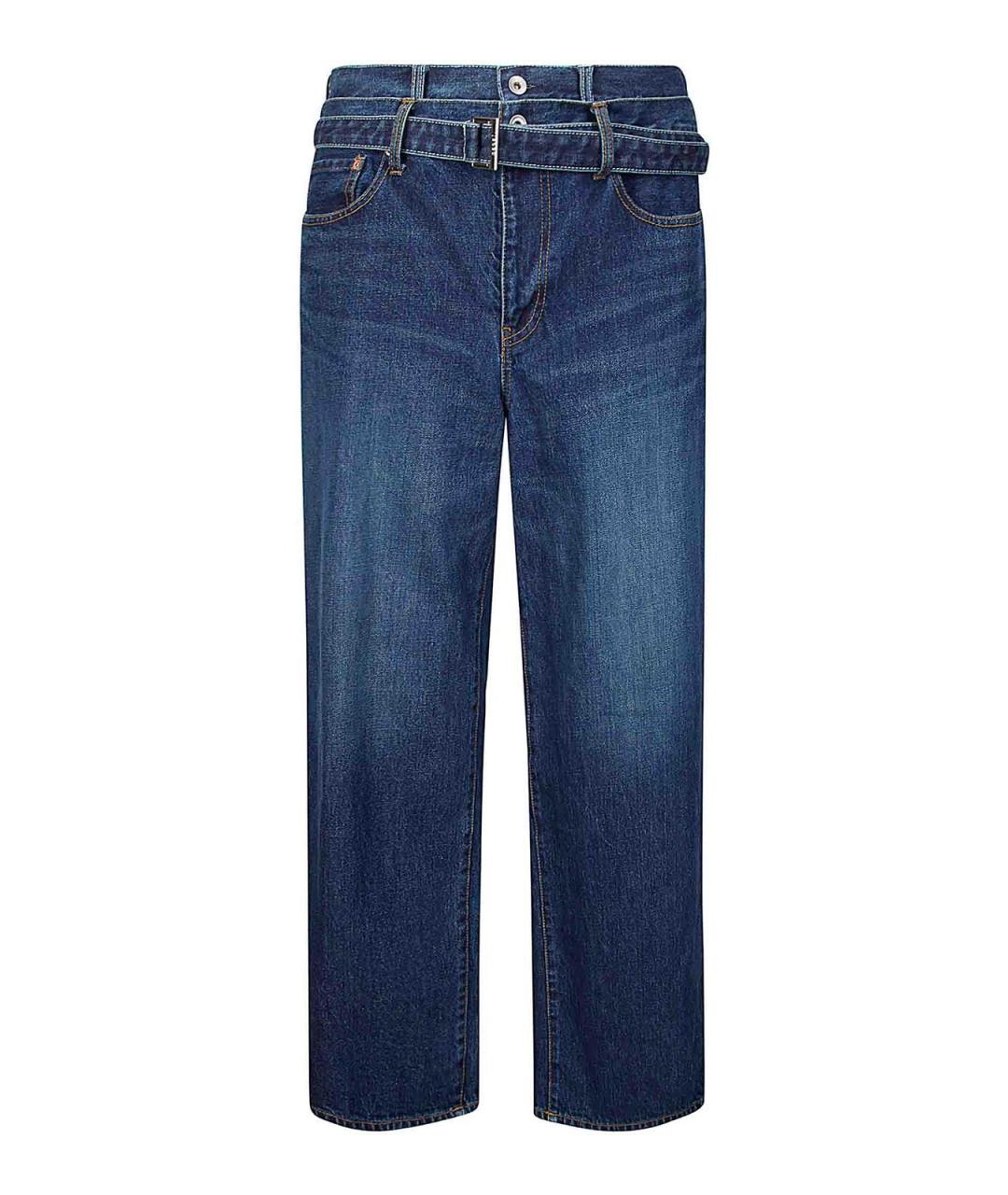 SACAI Синие хлопковые повседневные брюки, фото 1
