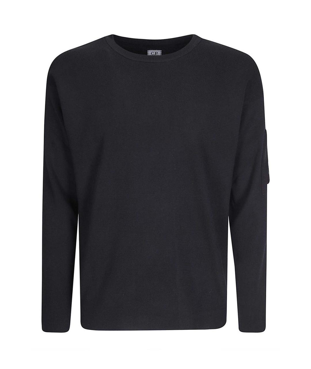 CP COMPANY Черный хлопковый джемпер / свитер, фото 1