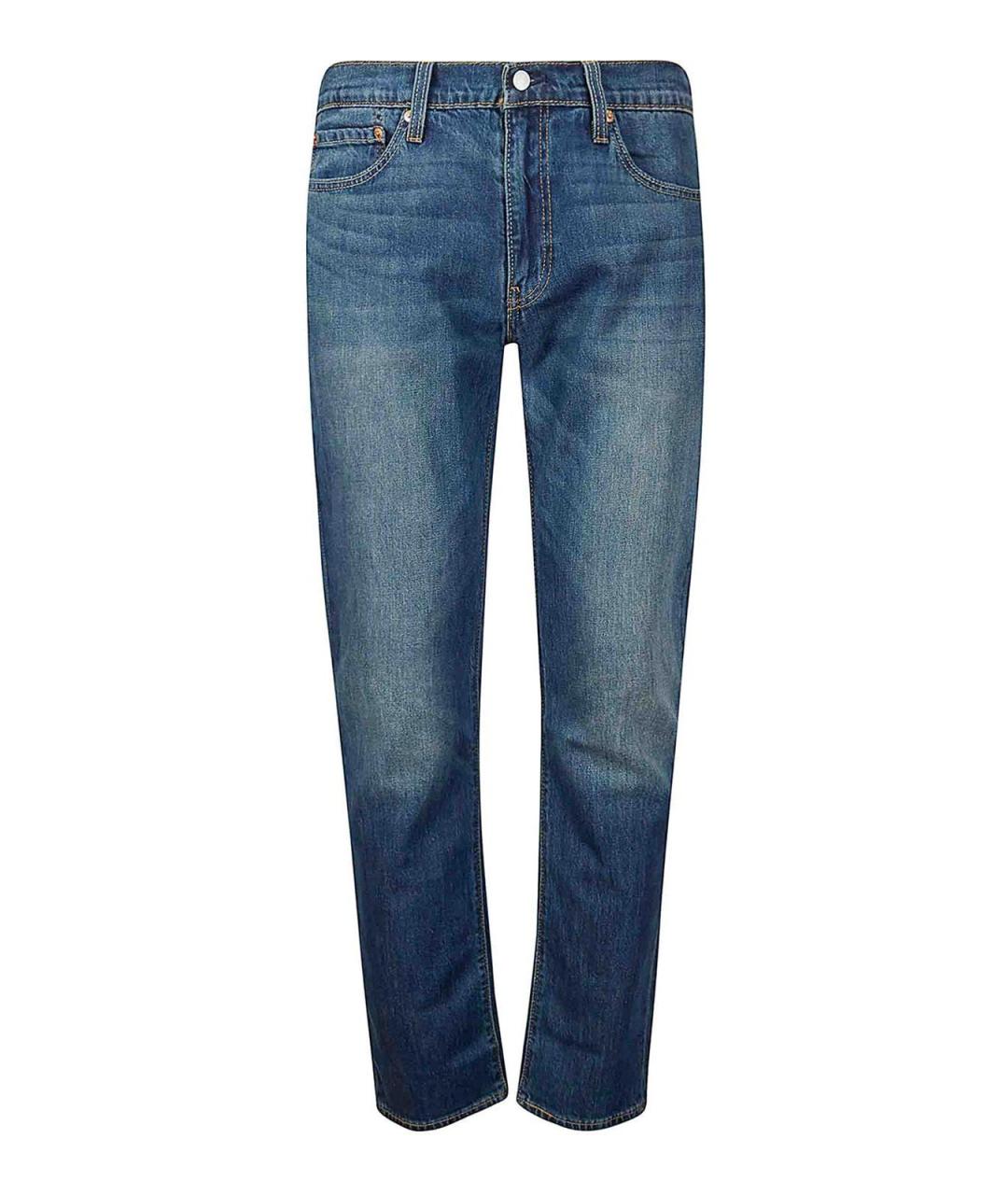 LEVI'S Синие хлопковые прямые джинсы, фото 1