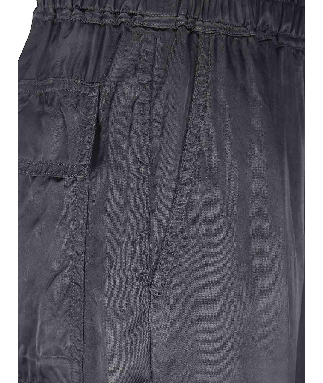 RICK OWENS Черные брюки широкие, фото 3