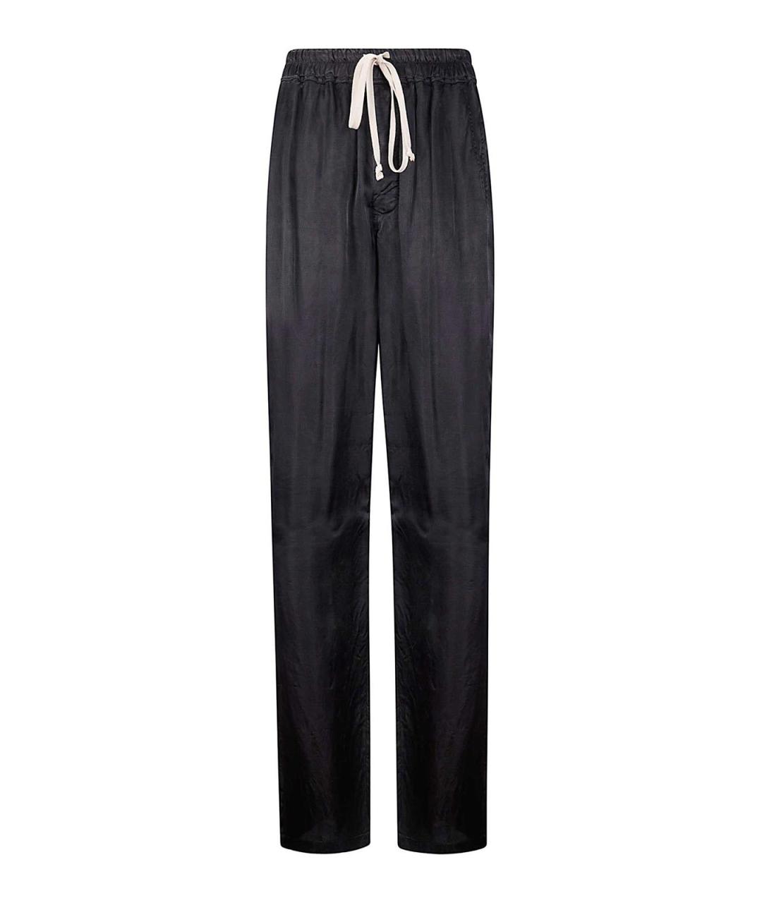 RICK OWENS Черные брюки широкие, фото 1