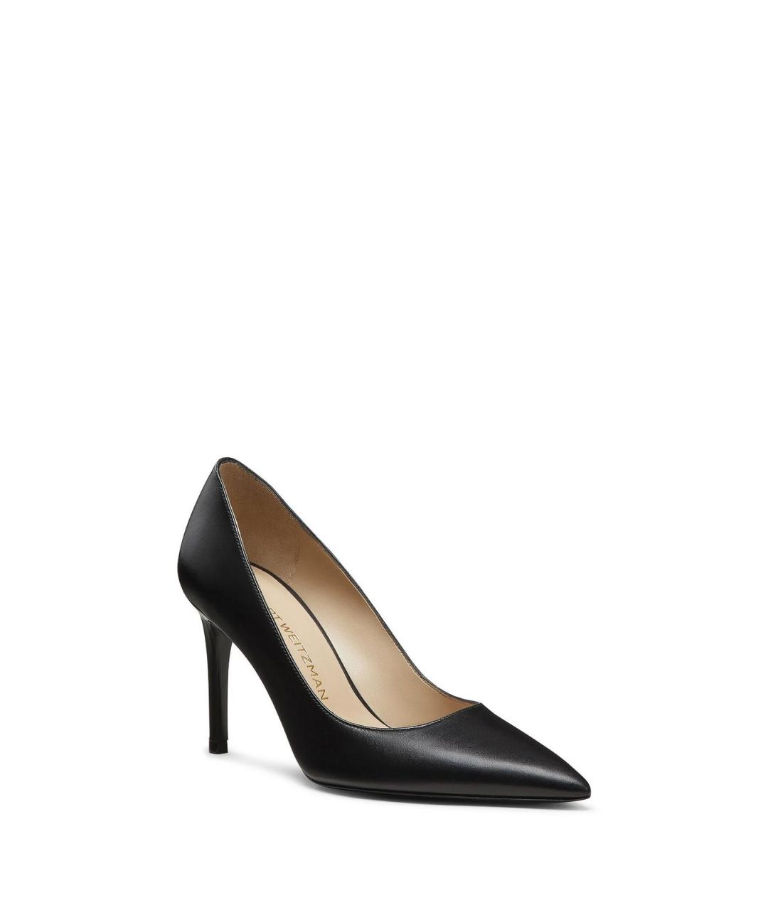 STUART WEITZMAN Черные кожаные туфли, фото 2