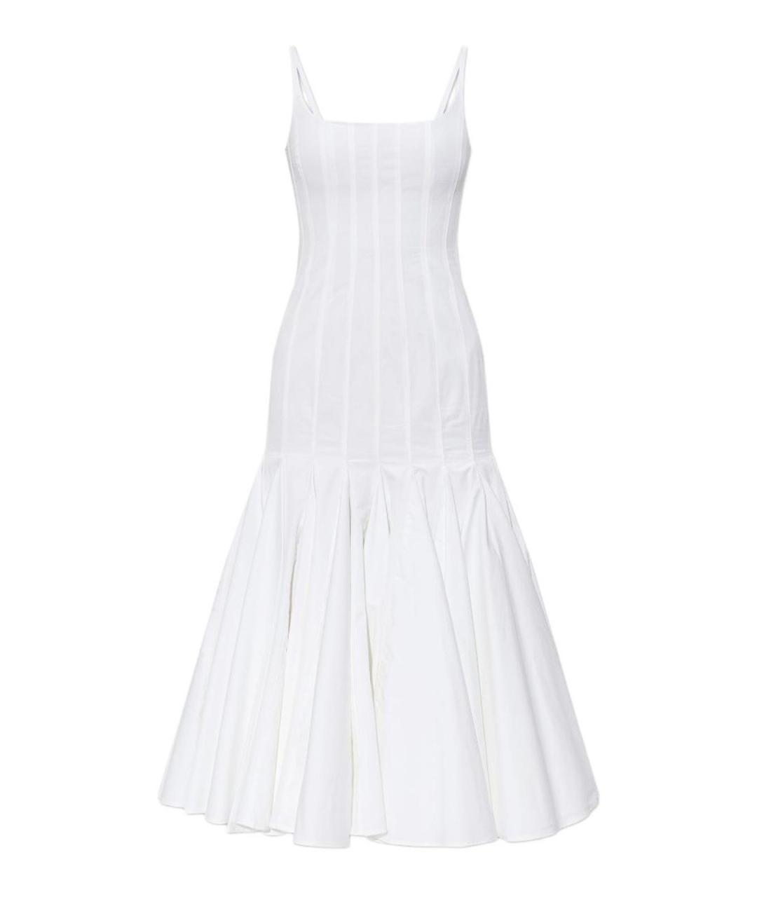 JACQUEMUS Белое хлопковое повседневное платье, фото 1