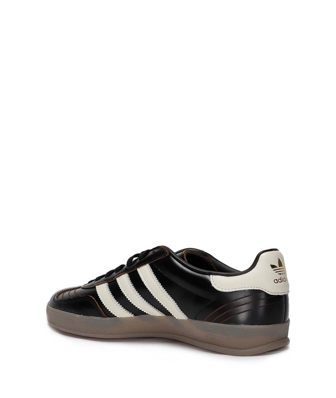ADIDAS Черные кожаные низкие кроссовки / кеды, фото 3