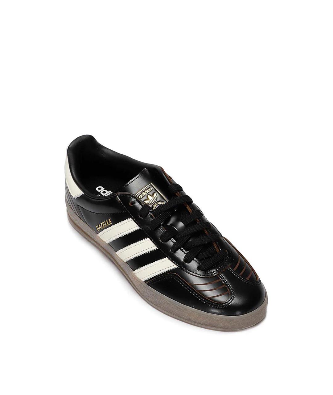 ADIDAS Черные кожаные низкие кроссовки / кеды, фото 2