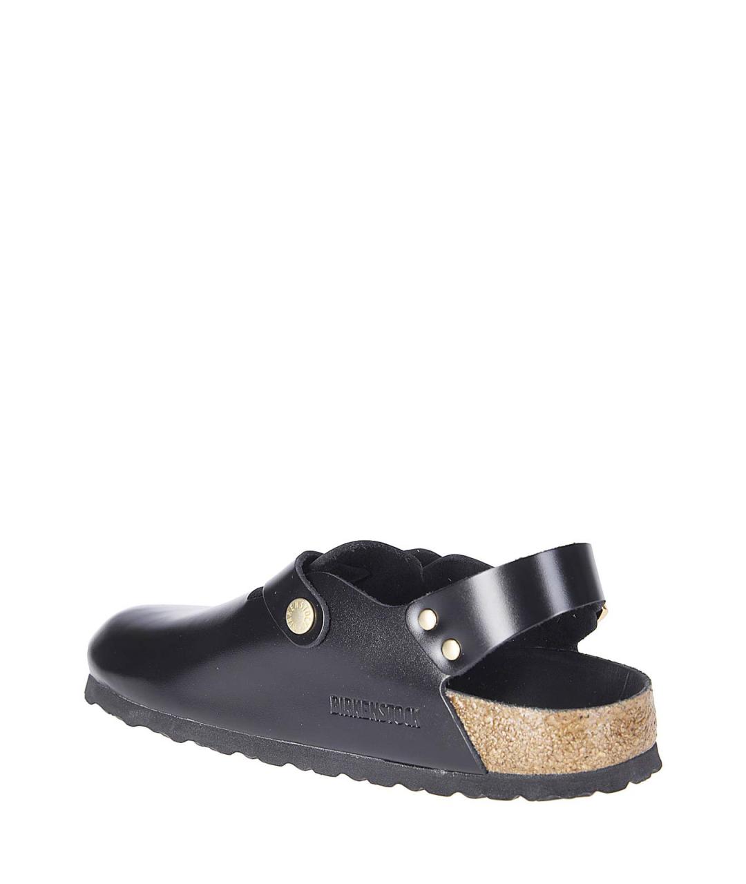BIRKENSTOCK Черные кожаные мюли, фото 3