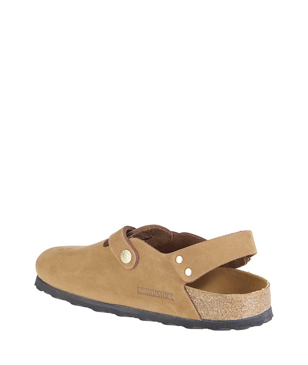 BIRKENSTOCK Бежевые замшевые мюли, фото 3