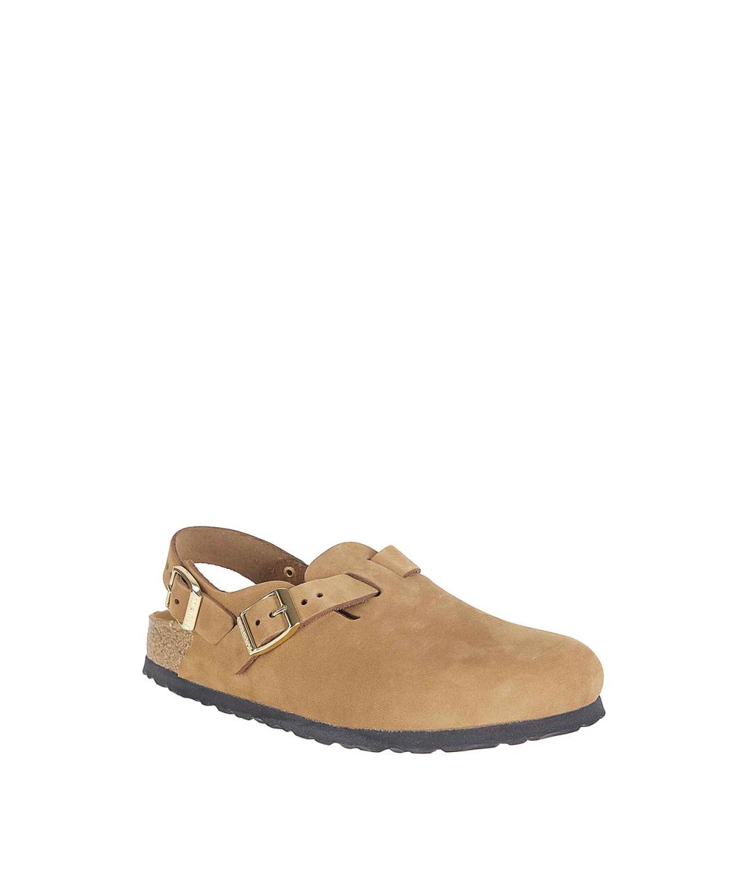 BIRKENSTOCK Бежевые замшевые мюли, фото 2
