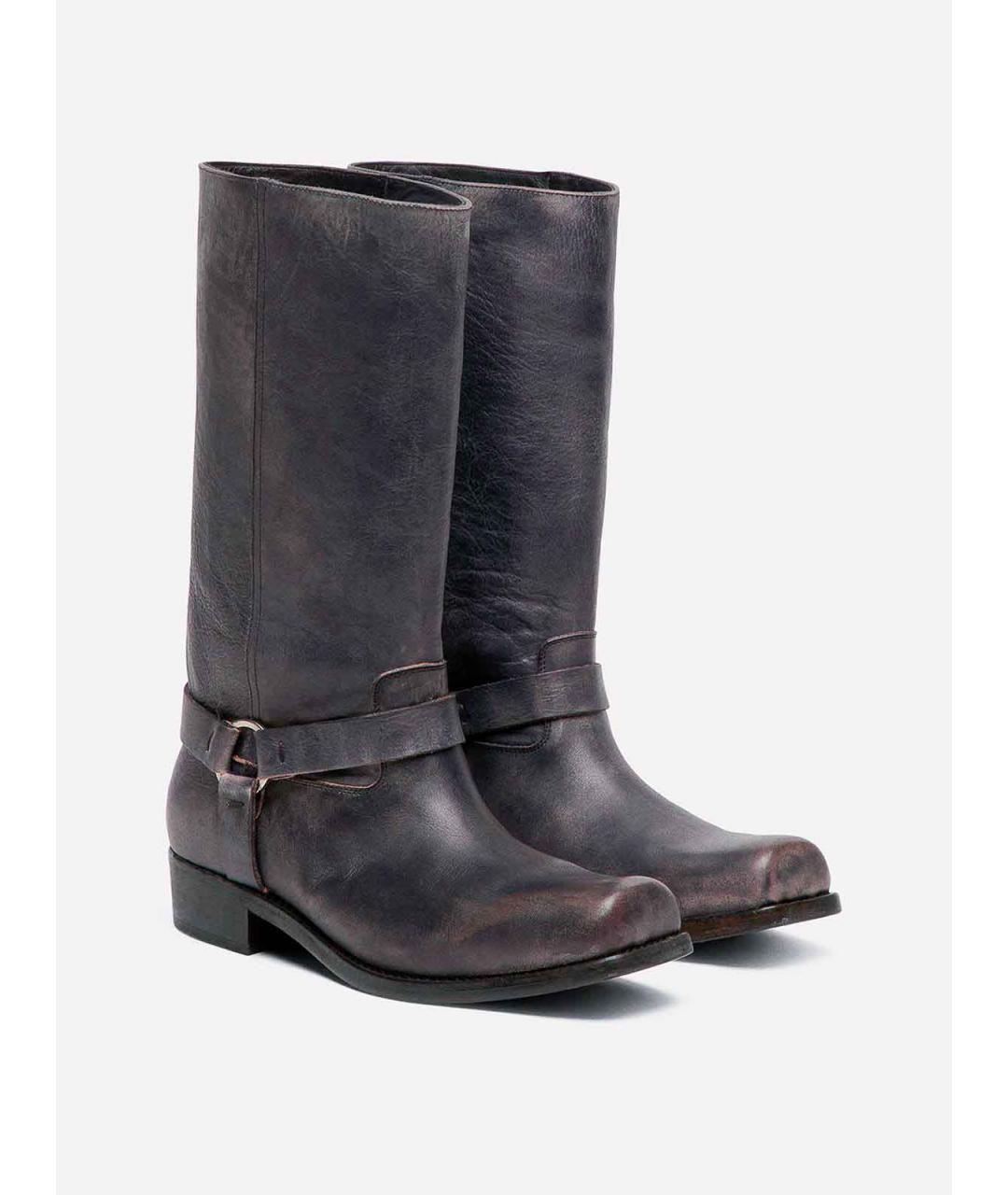 GOLDEN GOOSE DELUXE BRAND Черные кожаные сапоги, фото 2