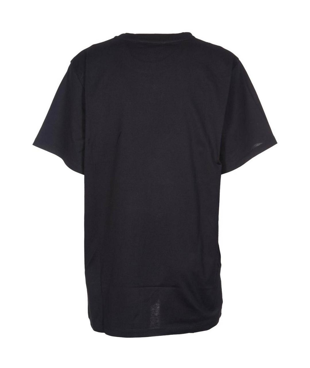 MAX MARA Черная хлопковая футболка, фото 2