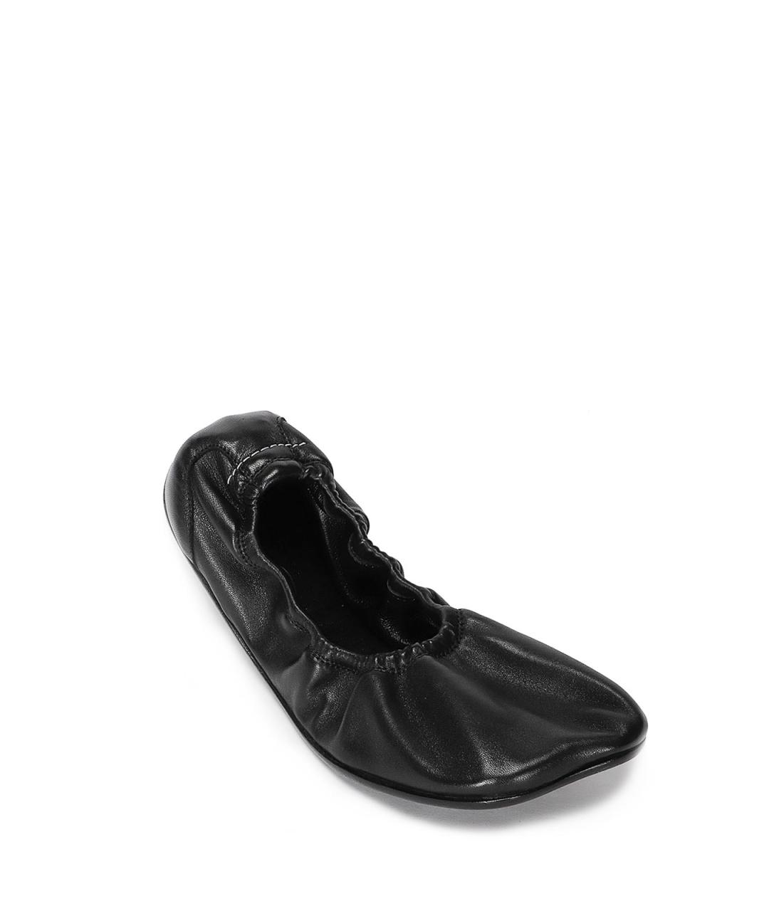 MM6 MAISON MARGIELA Черные кожаные балетки, фото 2