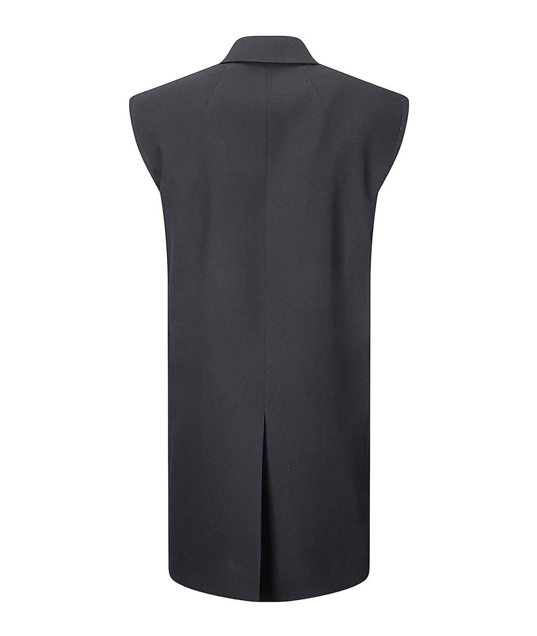 RICK OWENS Черный хлопковый жилет, фото 2