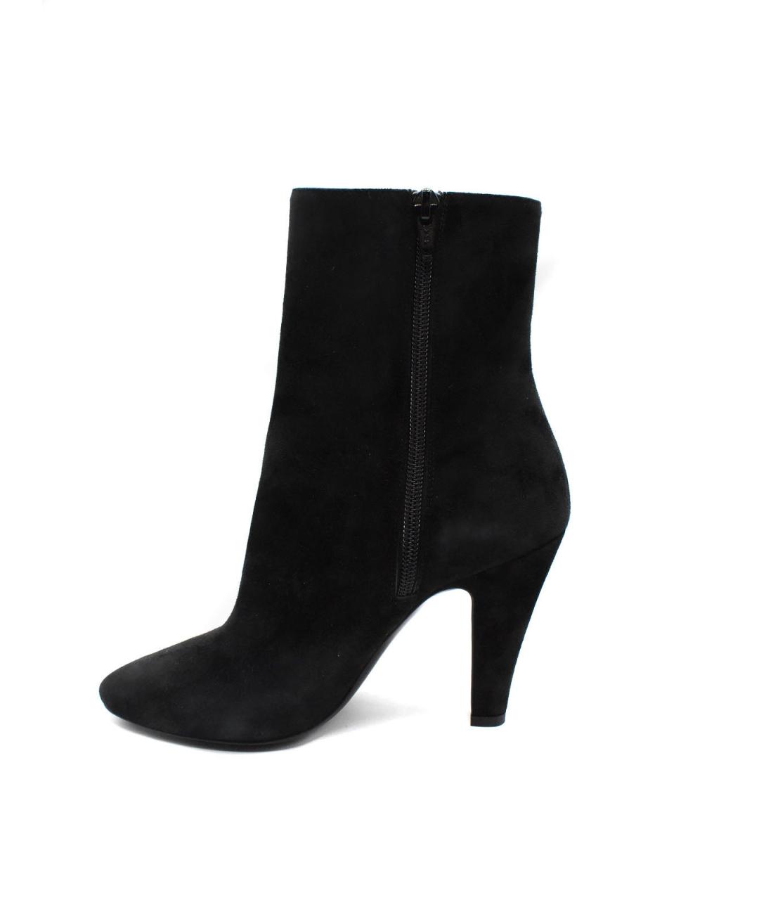 SAINT LAURENT Черные кожаные ботильоны, фото 2