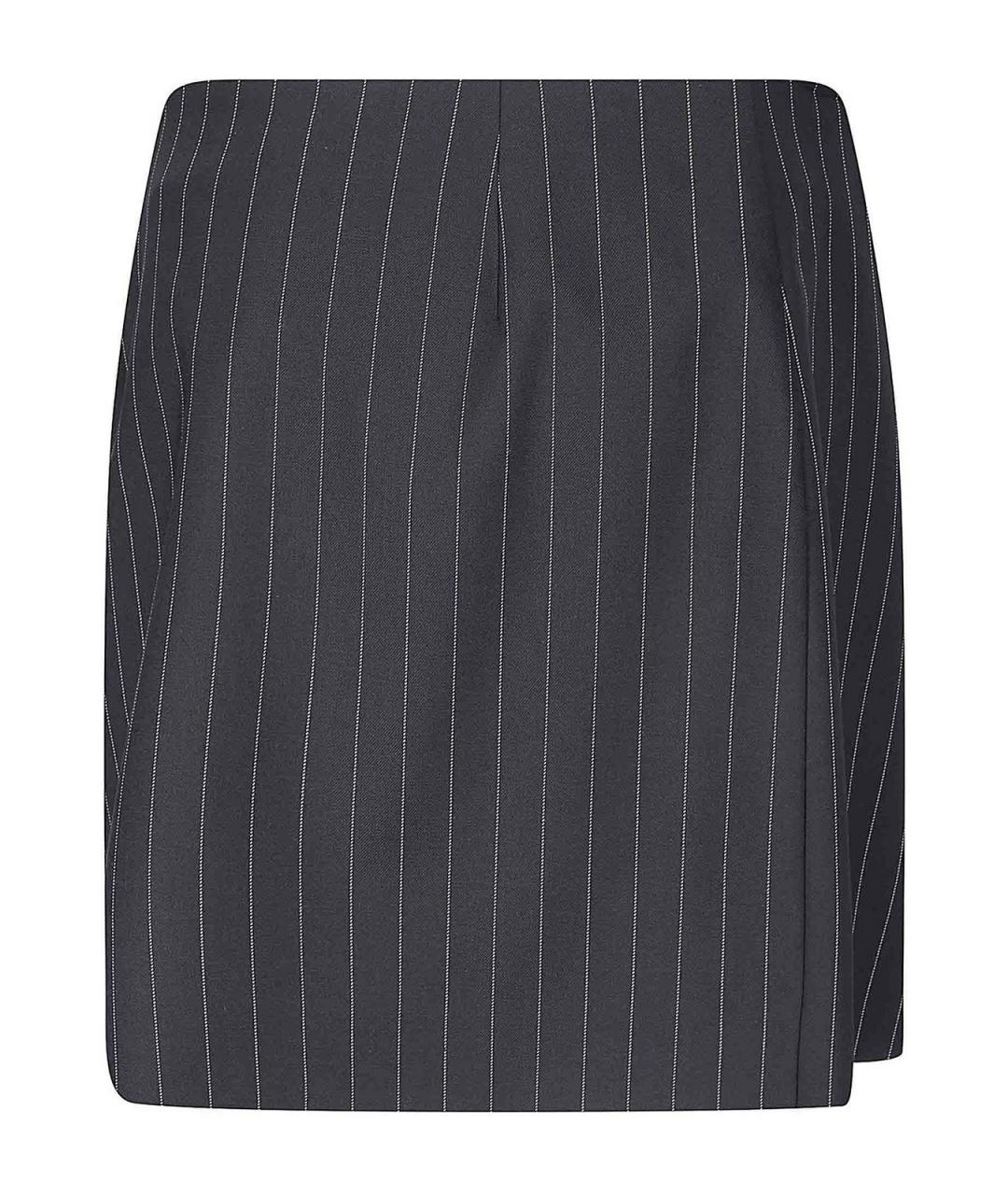 SPORTMAX Черная полиэстеровая юбка мини, фото 2