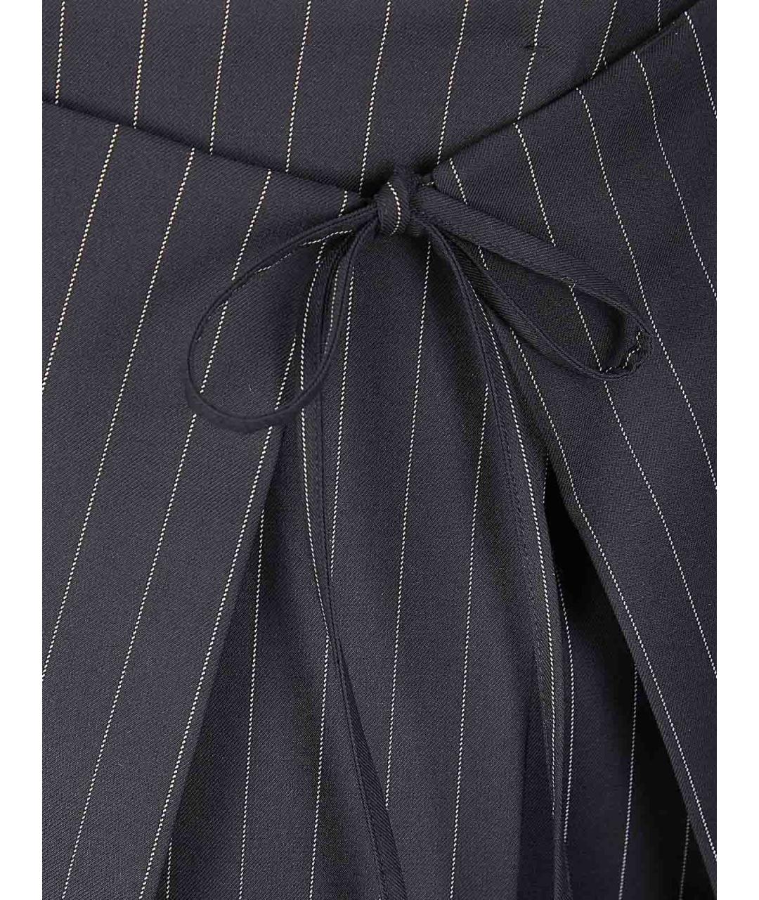 SPORTMAX Черная полиэстеровая юбка мини, фото 3