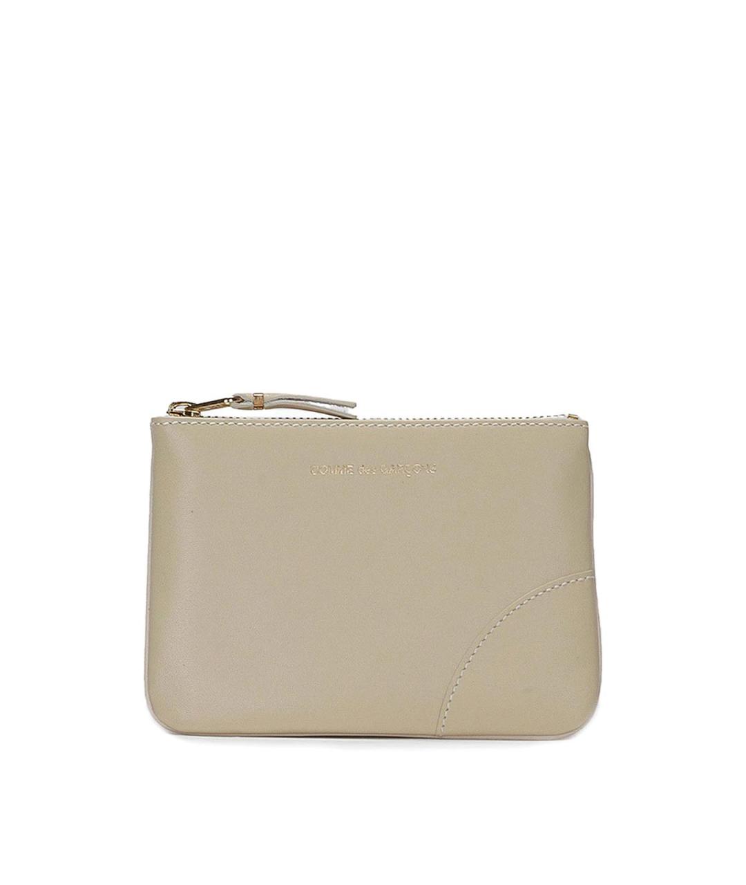COMME DES GARÇONS WALLET Бежевый кожаный кошелек, фото 1