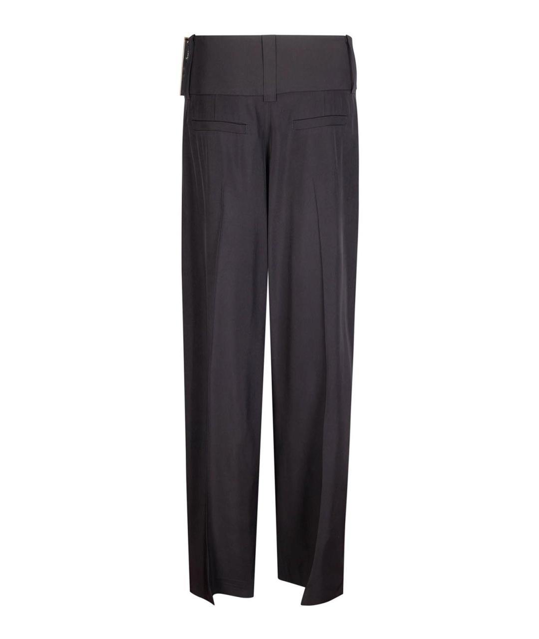 SPORTMAX Черные вискозные брюки узкие, фото 2