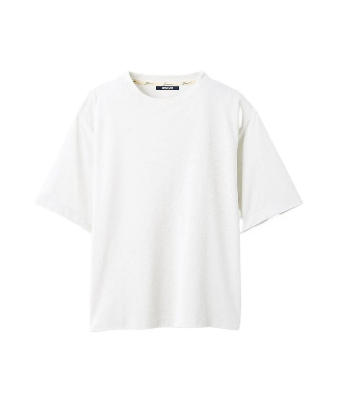 JACQUEMUS Белая хлопковая футболка, фото 1