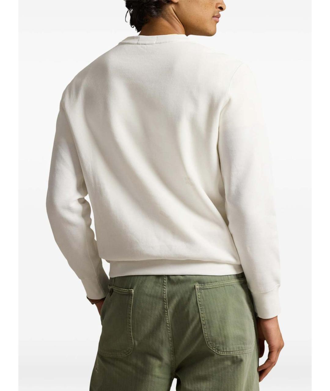 POLO RALPH LAUREN Белый полиэстеровый джемпер / свитер, фото 4