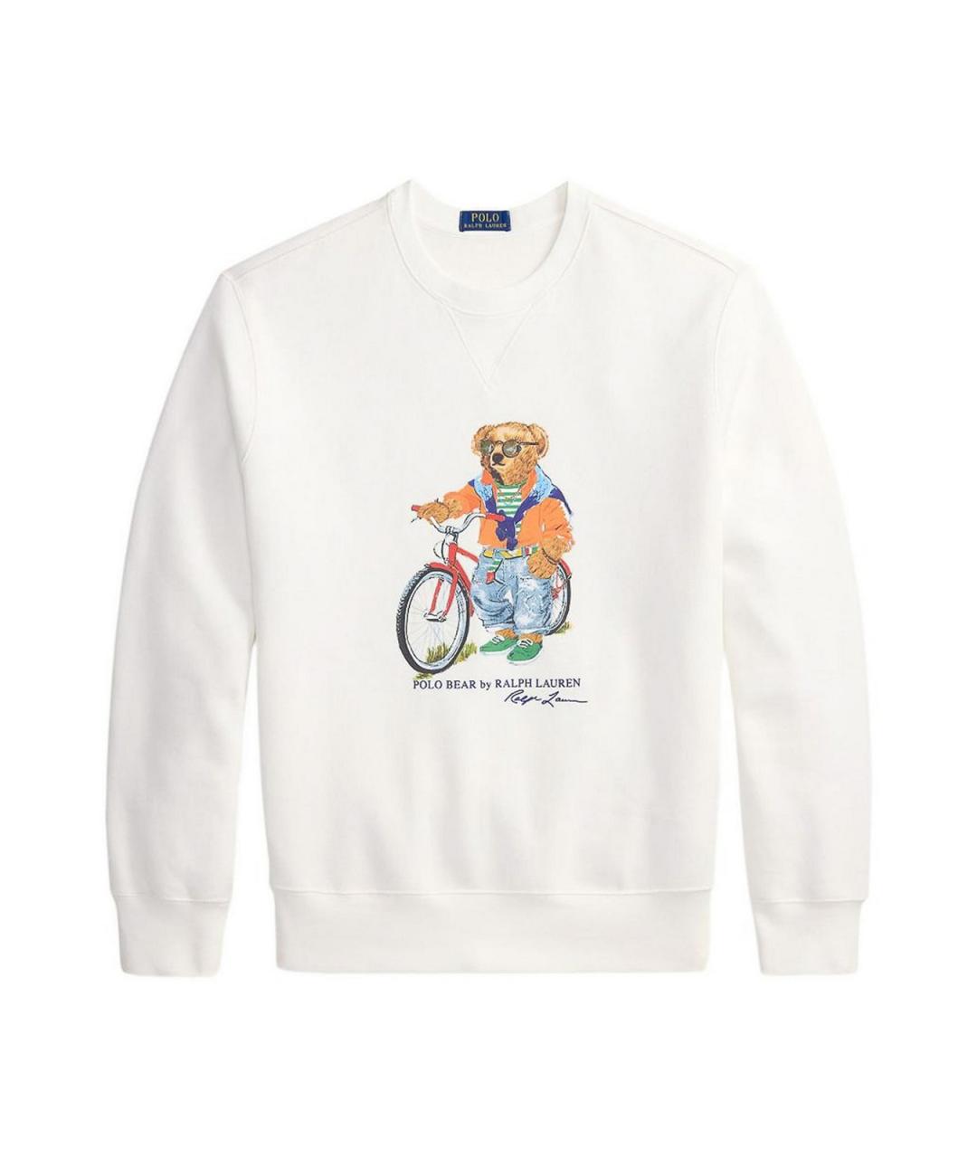 POLO RALPH LAUREN Белый полиэстеровый джемпер / свитер, фото 1