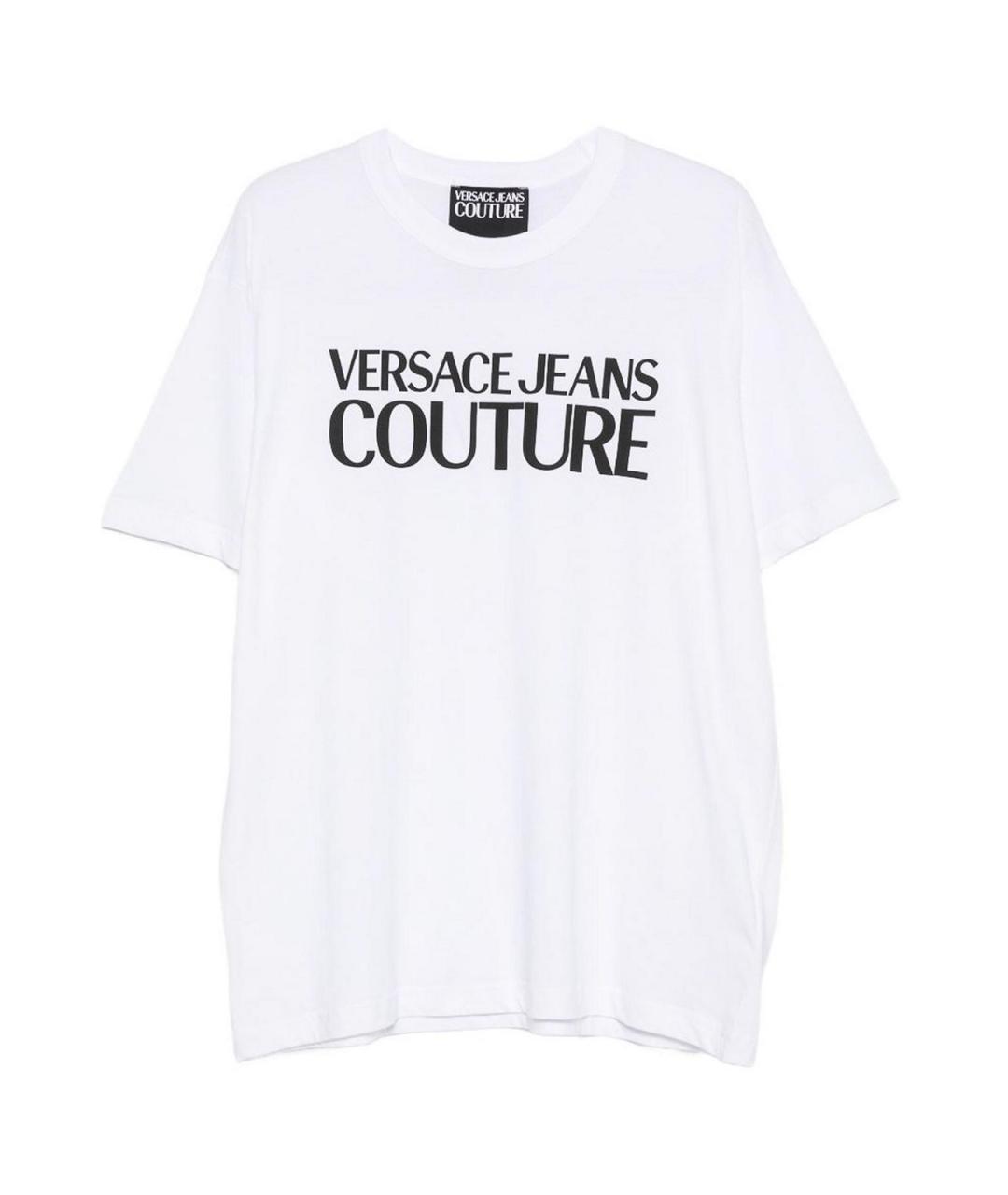 VERSACE JEANS COUTURE Белая хлопковая футболка, фото 1