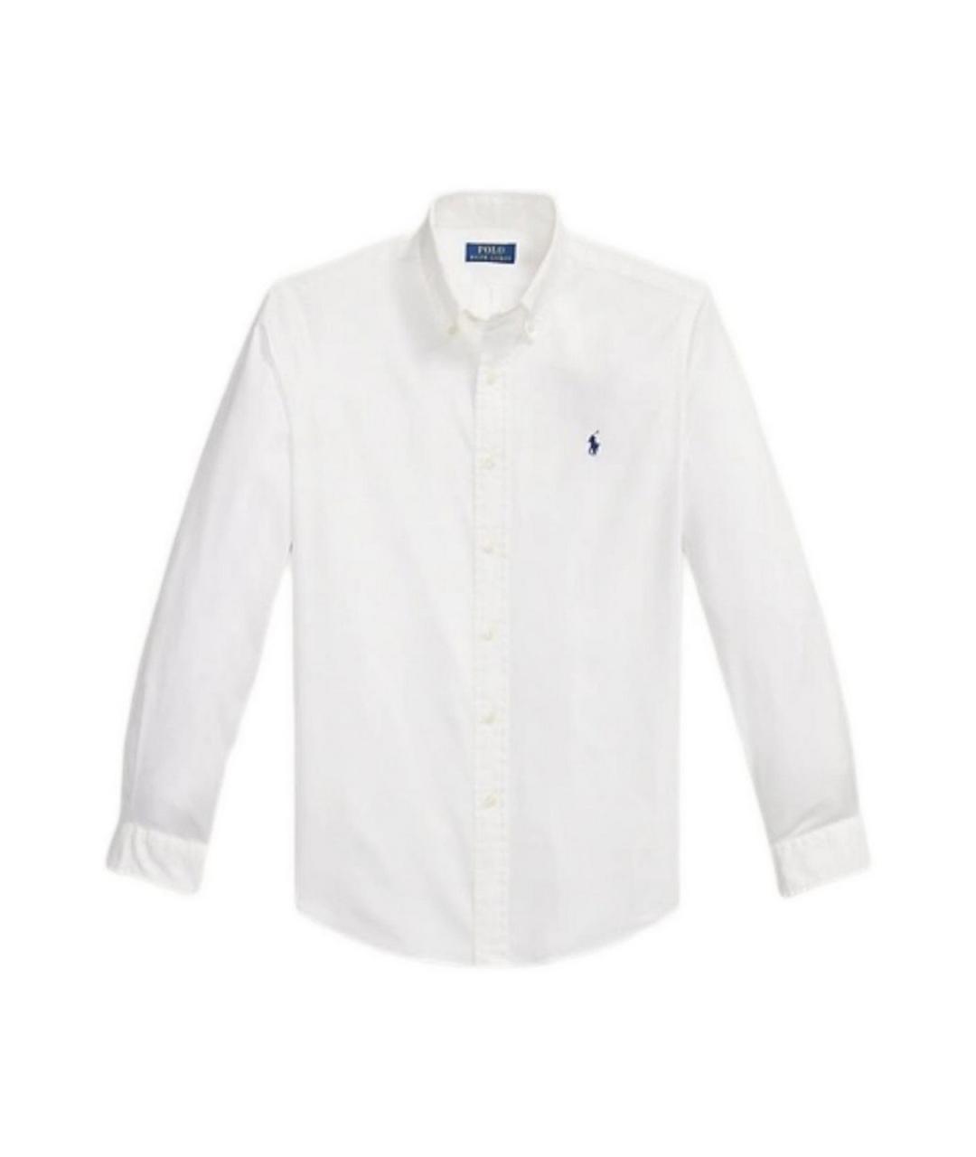 POLO RALPH LAUREN Белая хлопковая классическая рубашка, фото 1
