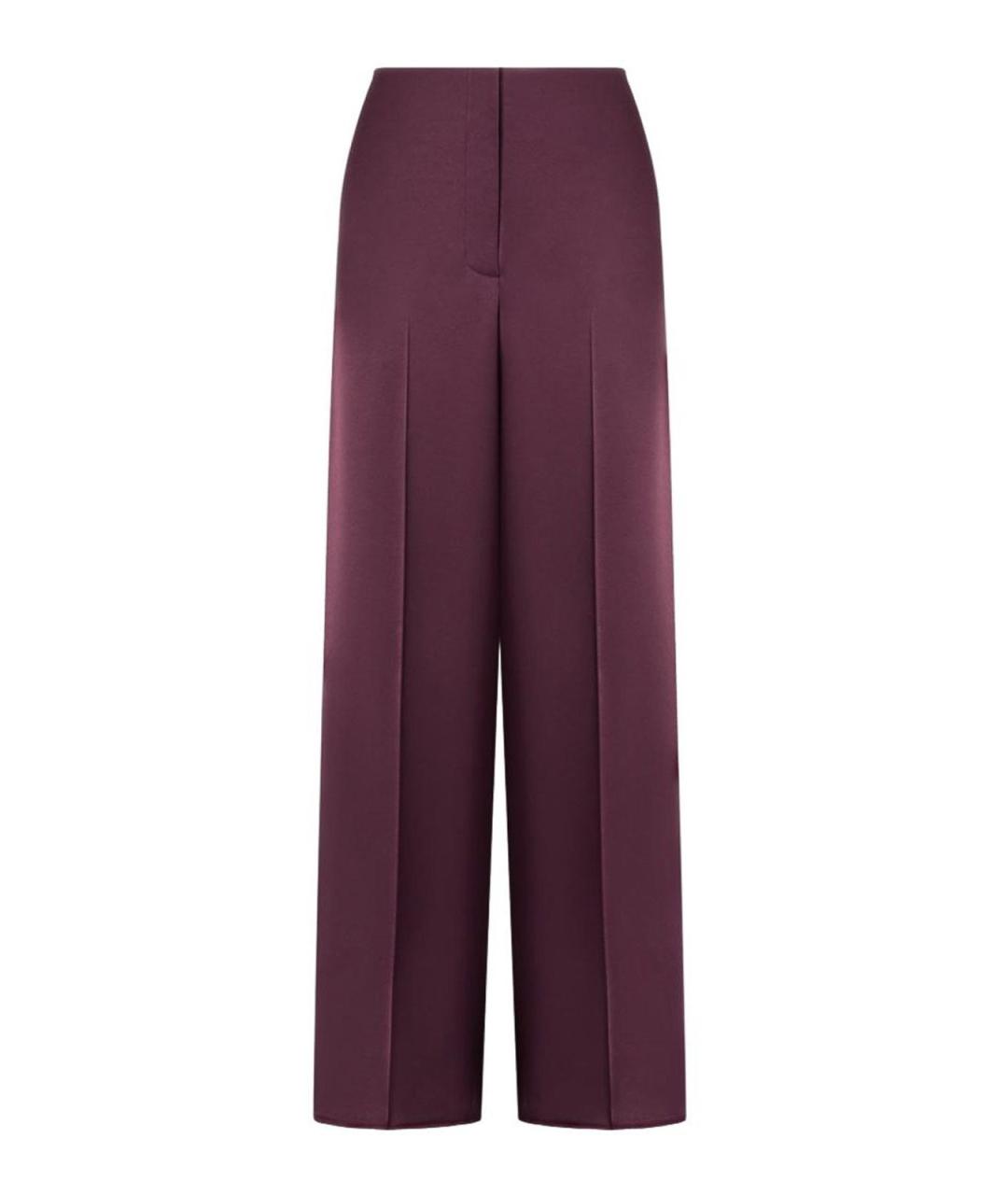 PINKO Бордовые ацетатные брюки широкие, фото 1