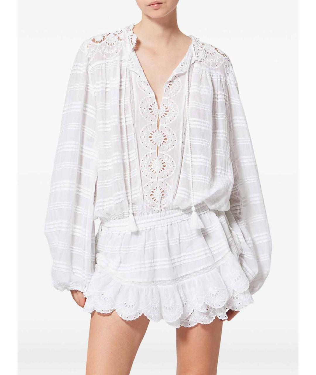 ISABEL MARANT Белое хлопковое повседневное платье, фото 2