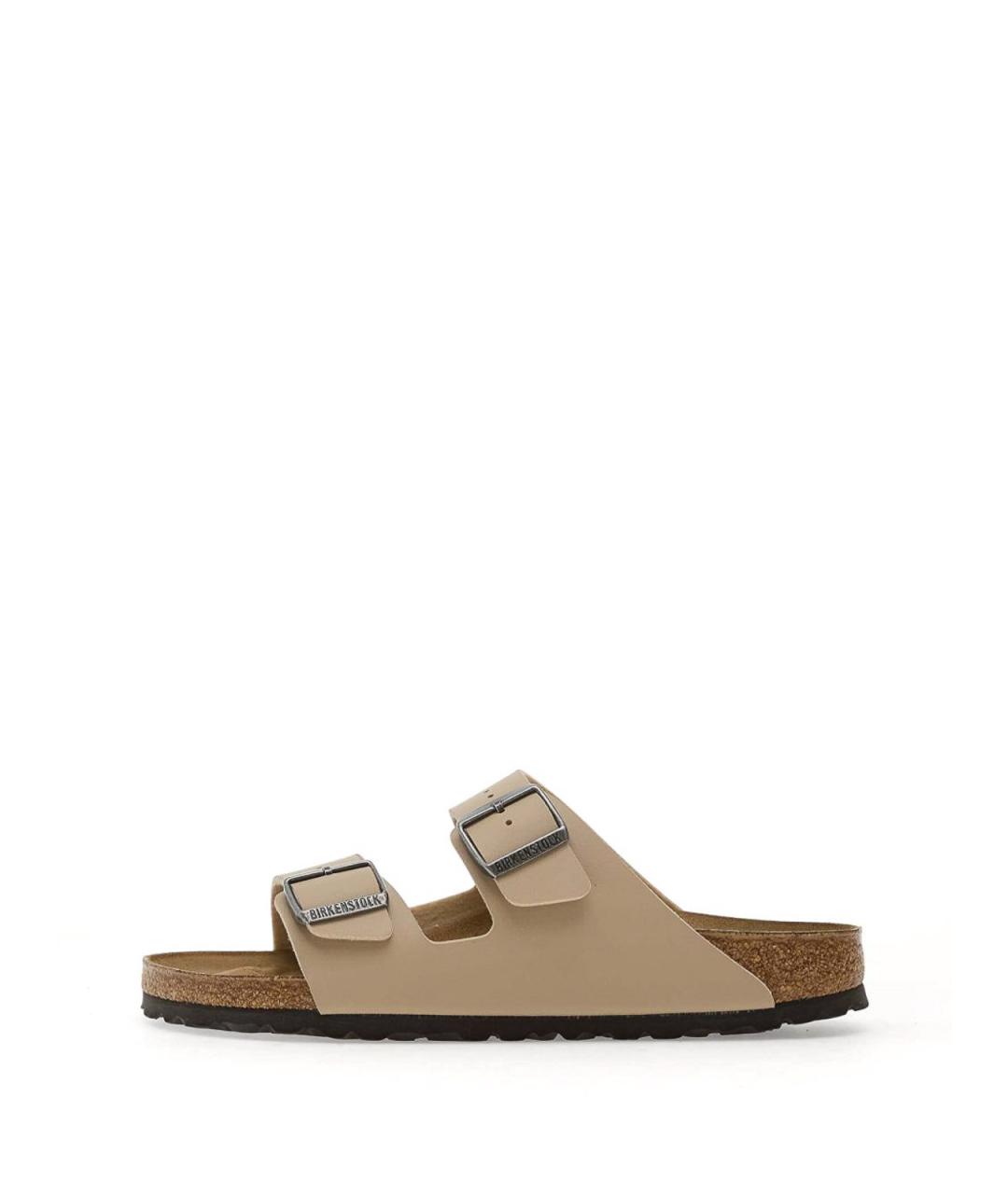 BIRKENSTOCK Бежевые кожаные сандалии, фото 2