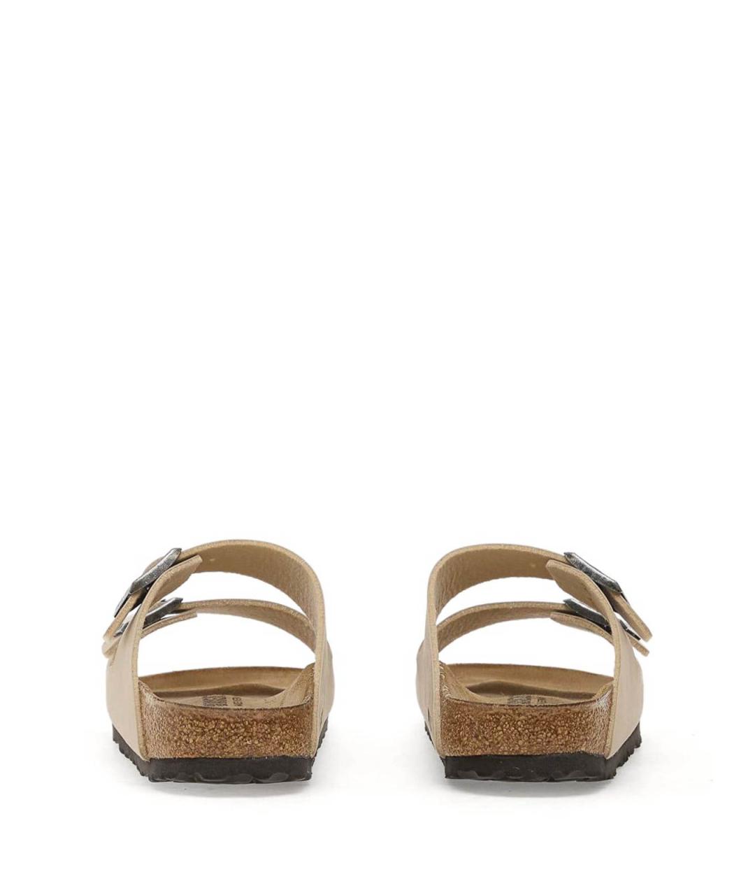 BIRKENSTOCK Бежевые кожаные сандалии, фото 3