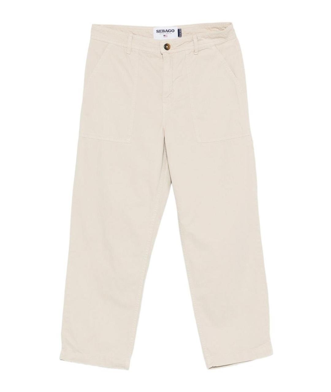 SEBAGO Бежевые хлопковые повседневные брюки, фото 1