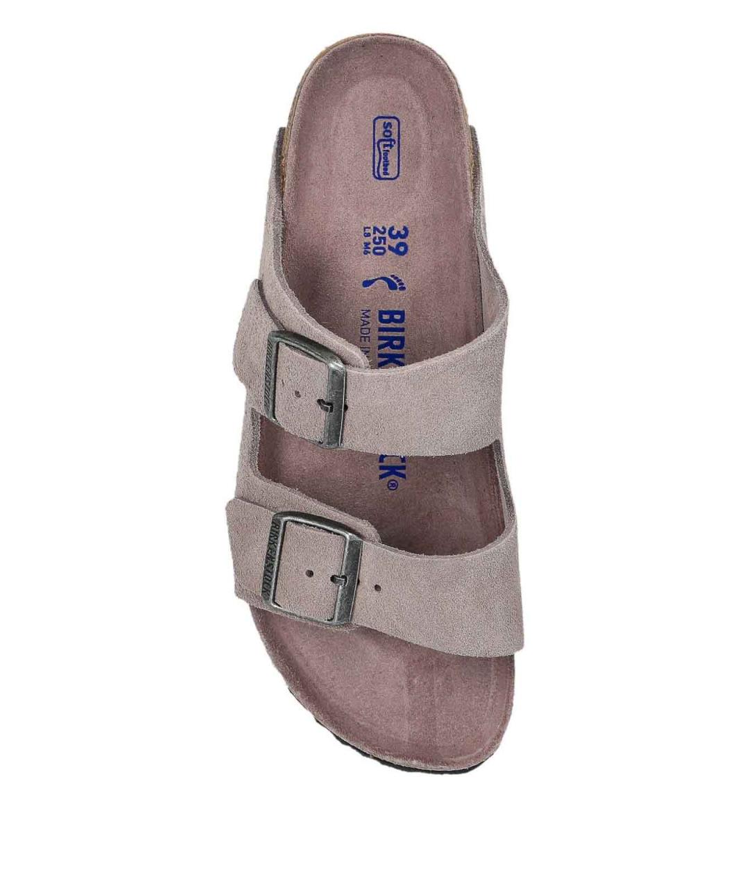 BIRKENSTOCK Фиолетовые замшевые сандалии, фото 2
