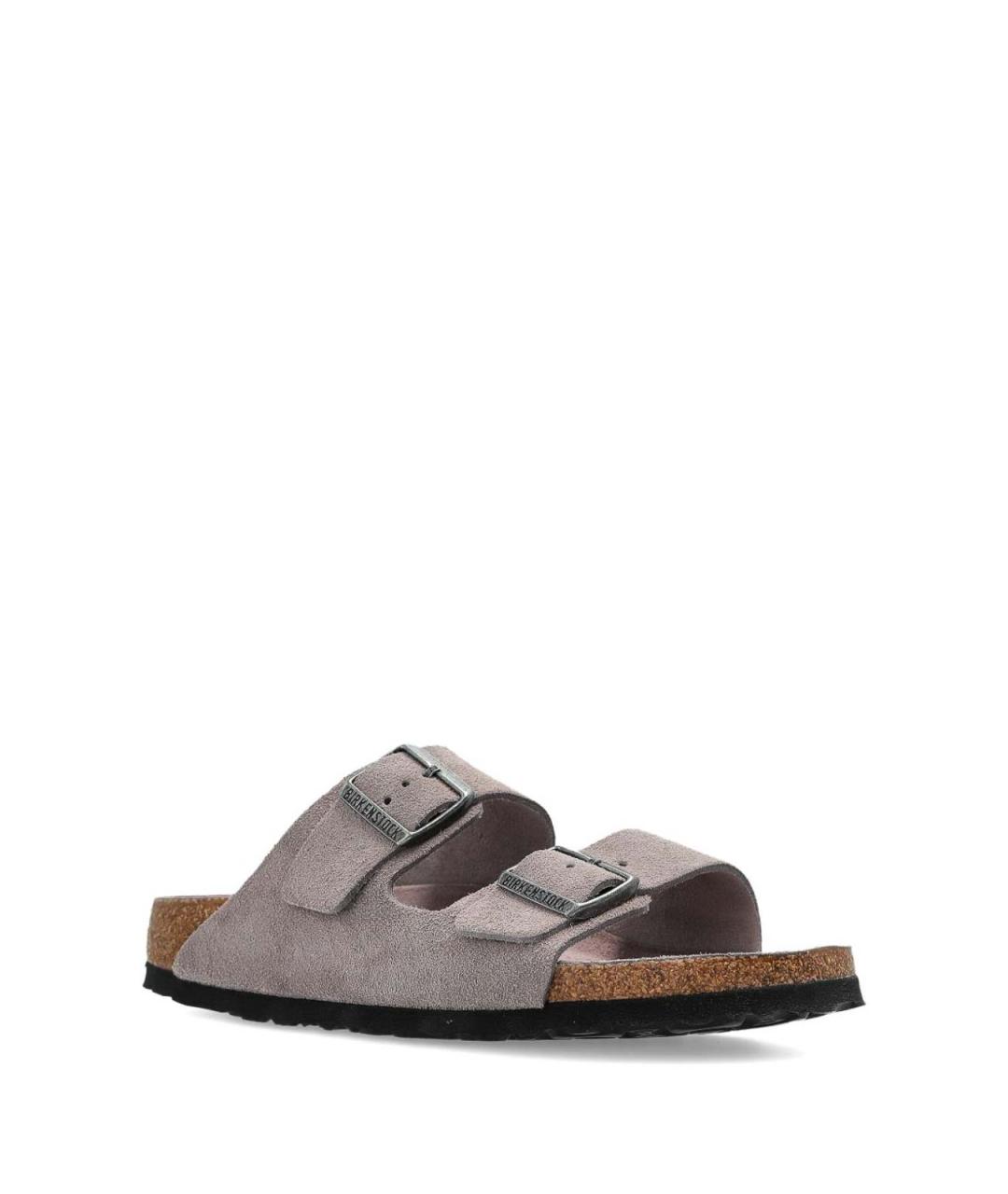 BIRKENSTOCK Фиолетовые замшевые сандалии, фото 5