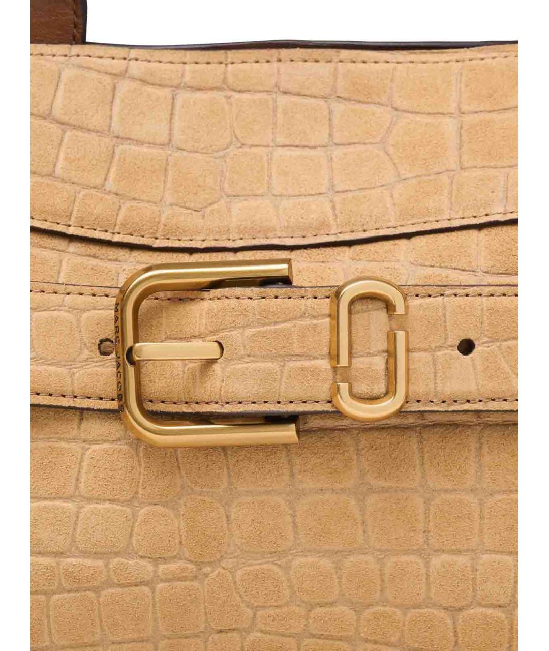 MARC JACOBS Бежевая замшевая сумка с короткими ручками, фото 7
