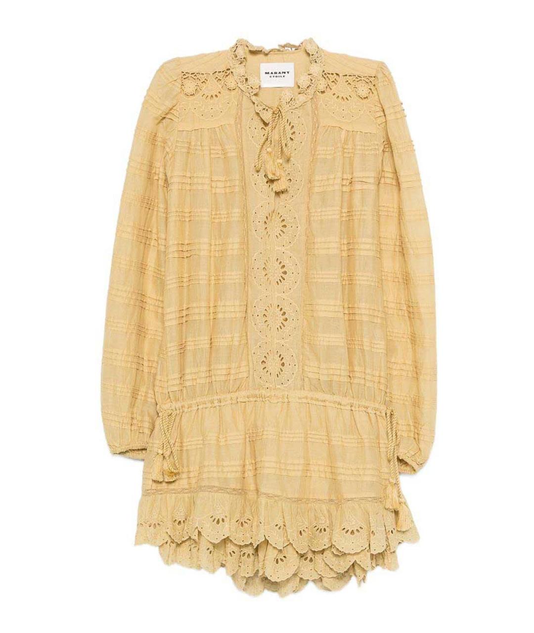 ISABEL MARANT Желтое хлопковое повседневное платье, фото 1