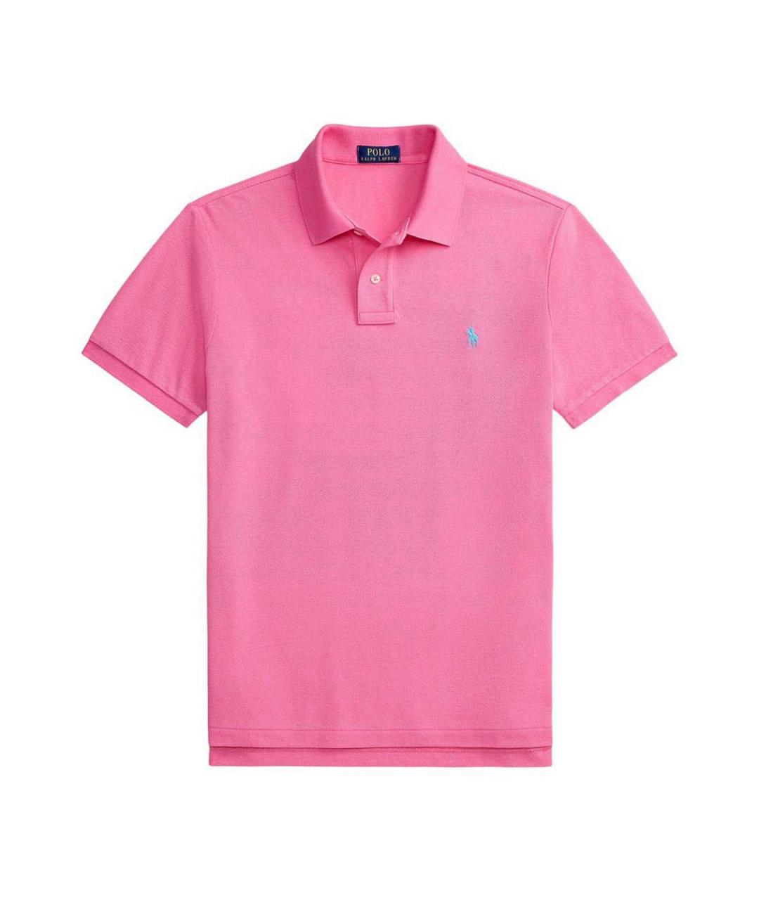 POLO RALPH LAUREN Бежевое хлопковое поло с коротким рукавом, фото 1