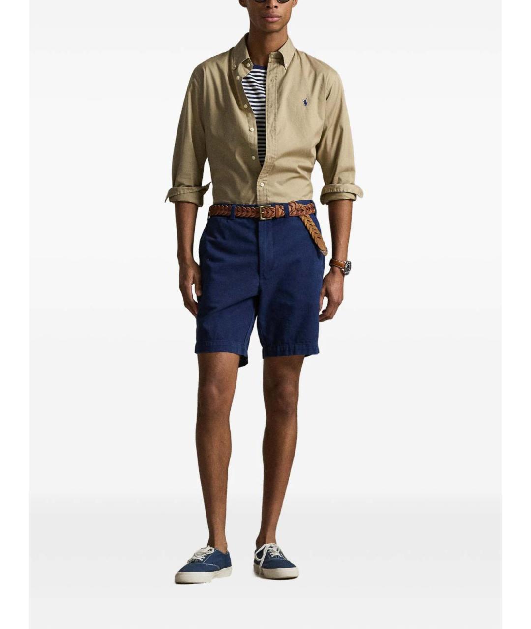 POLO RALPH LAUREN Бежевая кэжуал рубашка, фото 2