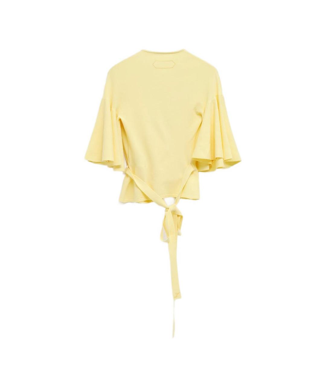 JACQUEMUS Желтая полиэстеровая футболка, фото 2