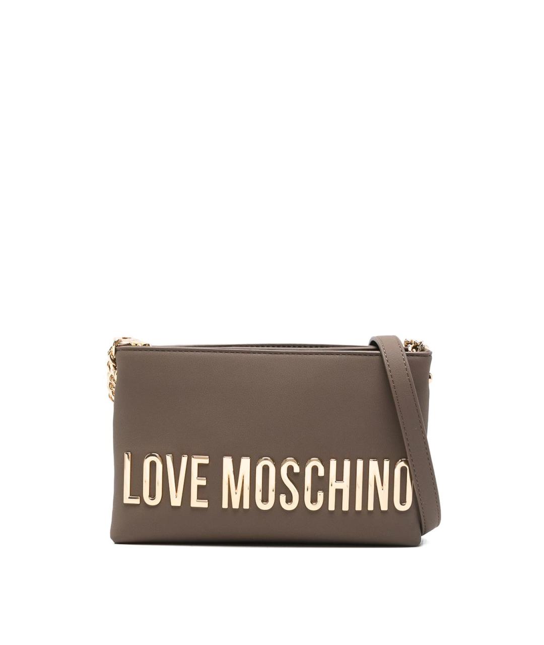 LOVE MOSCHINO Коричневая сумка через плечо, фото 1
